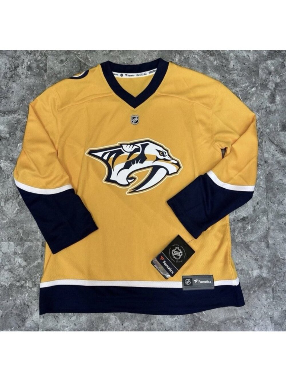 Nashville Predators Fanatics Youth L/XL Breakaway NHL Hockey Jersey NWT - Picture 2 of 6